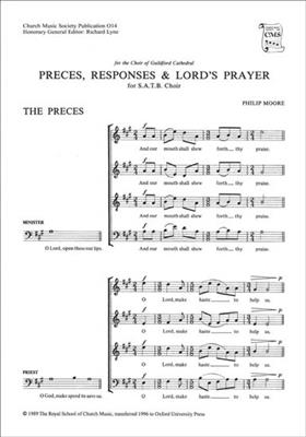 Philip Moore: Preces and Responses with the Lord's Prayer: Chœur Mixte et Accomp.