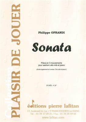 Philippe Oprandi: Sonata: Cor en Mib et Accomp.