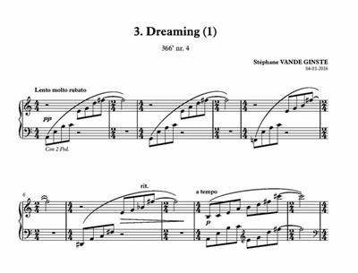 Stephane Vande Ginste: Complete 366' Book XLVIII: 4 Rêveries: Solo de Piano