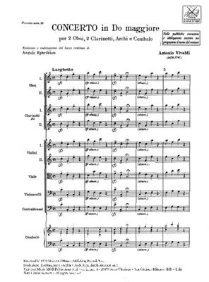 Antonio Vivaldi: Concerto Per Strumenti Diversi, Archi E B.C.: In: Orchestre Symphonique