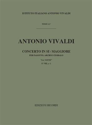 Antonio Vivaldi: Concerto per Fagotto, Archi e BC in Sib Rv 501: Basson et Accomp.