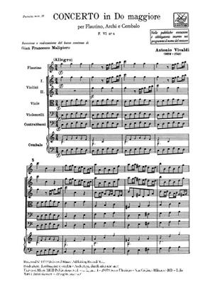 Antonio Vivaldi: Concerto Per Ottavino ('Flautino'), Archi E B.C.: Ensemble de Chambre