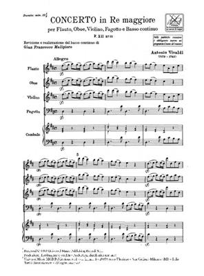 Antonio Vivaldi: Concerto in Re Maggiore: Ensemble de Chambre