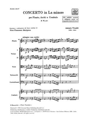 Antonio Vivaldi: Concerto la min. F.VI n.7 RV 440 P 80: Ensemble de Chambre