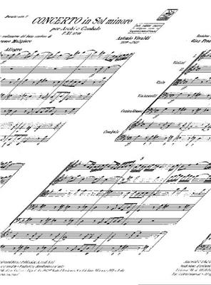 Antonio Vivaldi: Concerto Per Archi E B.C. In Sol Min. Rv 157: Orchestre Symphonique
