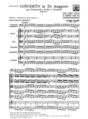 Antonio Vivaldi: Concerto Per Violoncello, Archi E BC In Do Rv 399: Ensemble de Chambre