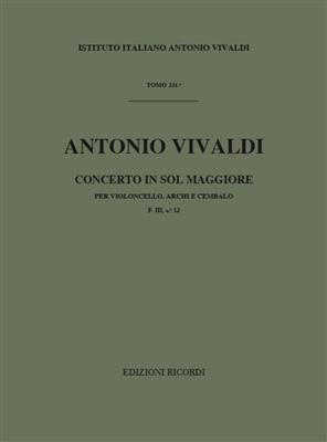 Antonio Vivaldi: Concerto Per Violoncello, Archi E BC In Sol Rv 413: Ensemble de Chambre