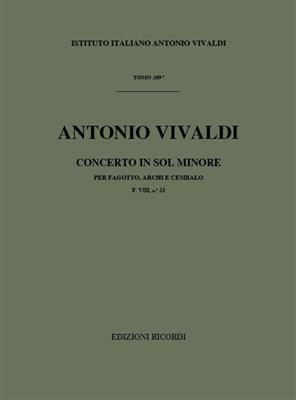 Antonio Vivaldi: Concerto per Fagotto, Archi e BC in Sol Rv 495: Basson et Accomp.