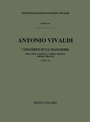 Antonio Vivaldi: Concerto in Fa Maggiore: Orchestre et Solo