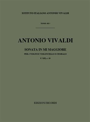 Antonio Vivaldi: Sonata per 2 violini e BC in Mi Rv 66: Duos pour Violons