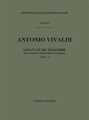 Antonio Vivaldi: Sonata per 2 violini e BC in Mi Bem Rv 65: Duos pour Violons