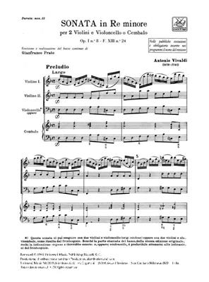 Antonio Vivaldi: Sonata per 2 violini e BC in Re Min Rv 64: Trio de Cordes