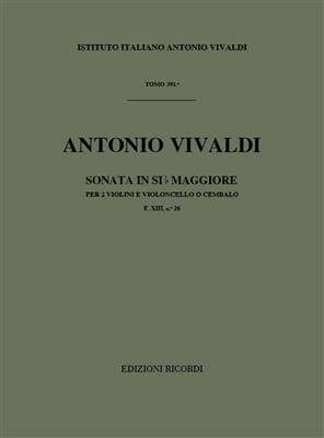 Antonio Vivaldi: Sonata per 2 violini e BC in Si Bem. Rv 78: Trio de Cordes