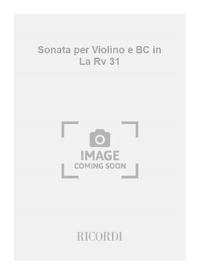 Antonio Vivaldi: Sonata per Violino e BC in La Rv 31: Violon et Accomp.