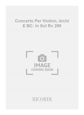 Antonio Vivaldi: Concerto Per Violino, Archi E BC: In Sol Rv 298: Cordes (Ensemble)