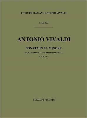 Antonio Vivaldi: Sonata per violoncello e BC in La Min. Rv 44: Violoncelle et Accomp.