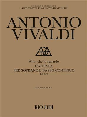 Antonio Vivaldi: Allor Che Lo Sguardo Rv 650: Chant et Piano