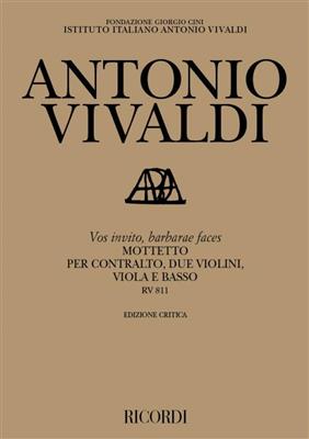 Antonio Vivaldi: Vos Invito, Barbarae Faces Rv 811: Partitions Vocales d'Opéra