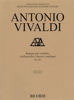 Antonio Vivaldi: Sonata in G Major RV 820 per Violino, Cello and BC: Cordes (Ensemble)