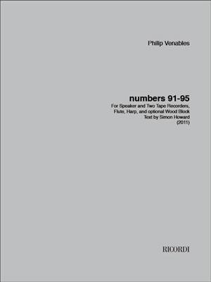 Philip Venables: Numbers 91‐95: Ensemble de Chambre