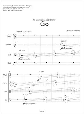 Adam Schoenberg: Go: Quatuor à Cordes
