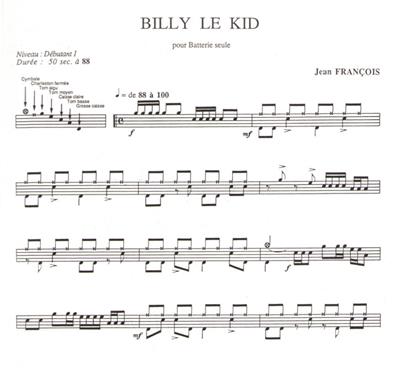 Jean Francois: Billy le Kid: Autres Percussions
