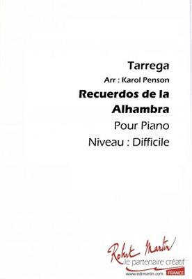 Francisco Tárrega: Recuerdos De La Alhambra: Solo de Piano