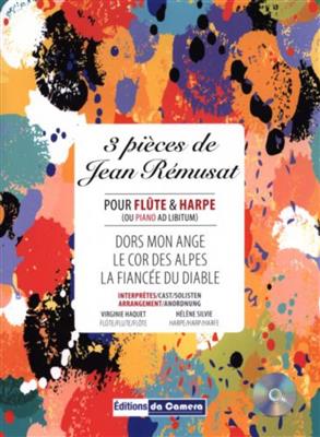 Hélène Silvie: Trois Pieces De Jean Remusat Flute Et Harpe: Duo Mixte