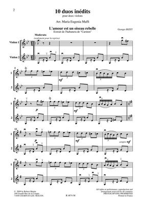 Maria Eugénia Maffi: 10 Duos Inedits Pour Deux Violons Vol.1: Violons (Ensemble)