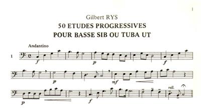 Rys: Cinquante Études Progressives: Duo pour Vent Mixte
