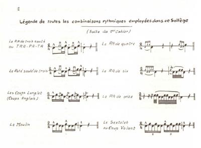 Solfège Rythmique Instrumental, 2ème Cahier