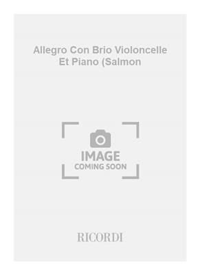 Francesco Guerini: Allegro Con Brio Violoncelle Et Piano (Salmon: Solo pour Violoncelle
