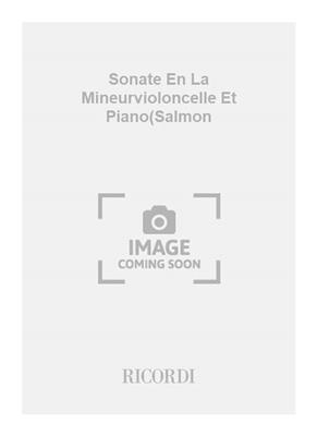 Giovanni Maria Bononcini: Sonate En La Mineurvioloncelle Et Piano(Salmon: Solo pour Violoncelle