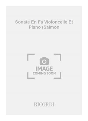 Nicola Porpora: Sonate En Fa Violoncelle Et Piano (Salmon: Solo pour Violoncelle