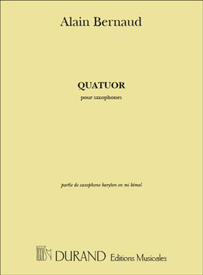Alain Bernaud: Quatuor, Pour Saxophones Baryton En Mi Bemol: Saxophone