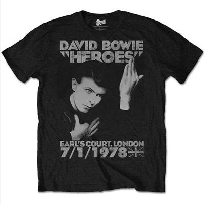David Bowie Heroes Earl's Court Mens T Shirt XL