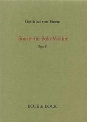 Gottfried von Einem: Sonata op. 47: (Arr. Christiane Edinger): Solo pour Violons