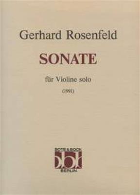 Gerhard Rosenfeld: Sonata: Solo pour Violons