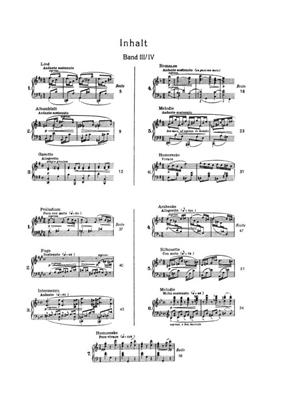 Max Reger: Aus meinem Tagebuch op. 82 Band 3/4: (Arr. Robert Teichmueller): Solo de Piano