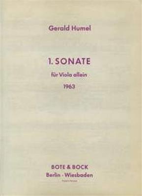 Gerald Humel: Sonata No. 1: Solo pour Alto