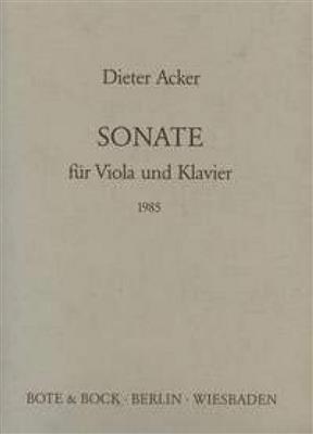 Dieter Acker: Sonata: Alto et Accomp.