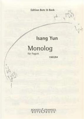 Isang Yun: Monolog: Solo pour Basson