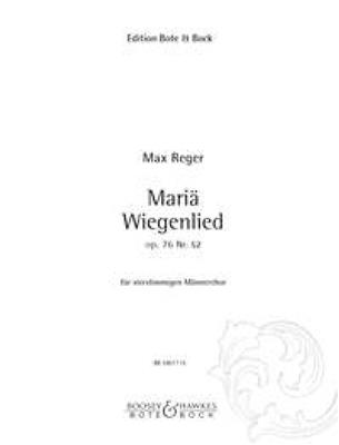 Max Reger: Schlichte Weise op. 76/52: (Arr. Max Schweiger): Voix Basses A Capella