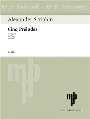 Alexander Scriabin: Preludes(5) Opus 16: Solo de Piano