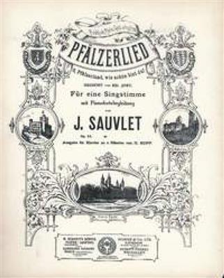 Jean Bapiste Sauvlet: Pfalzerlied op. 14: (Arr. Heinrich Rupp): Chant et Piano