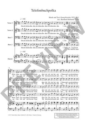 Georg Kreisler: Telefonbuchpolka: (Arr. Bernhard Hofmann): Voix Basses et Piano/Orgue