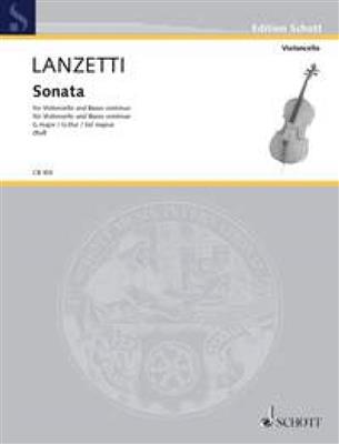 Salvatore Lanzetti: Sonate G: Violoncelle et Accomp.