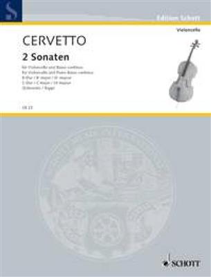 Giacobbe Cervetto: 2 Sonatas Bb major and C major: Violoncelle et Accomp.