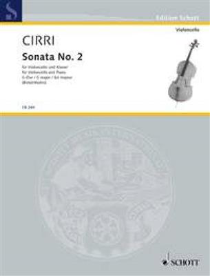 Giovanni Battista Cirri: Sonata No. 2 G major: (Arr. Rainer Mohrs): Violoncelle et Accomp.