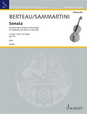 Martin Berteau: Sonate op. 1/3: (Arr. Beverley Ellis): Violoncelle et Accomp.